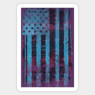 American Flag Vintage Sticker